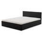 Čalouněná postel LEON s pěnovou matrací rozměr 160x200 cm Černá - galerie #2