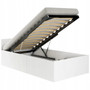 Postel CLP 90x200 cm - bílá - zvedací rošt - galerie #1