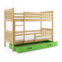 Dětská patrová postel CARINO s úložným prostorem 80x190 cm - borovice Ružové - galerie #1