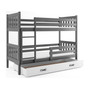 Dětská patrová postel CARINO s úložným prostorem 80x190 cm - grafit Modrá - galerie #4