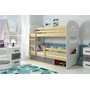 Dětská patrová postel DOMINIK s úložným prostorem 80x160 cm - borovice Zelená - galerie #3
