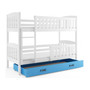 Dětská patrová postel KUBUS s úložným prostorem 80x190 cm - bílá - galerie #3