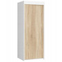Skříň 2D posuvná - bílá/dub sonoma