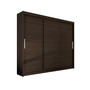 Velká šatní skříň ASTON II čokoládová šířka 250 cm