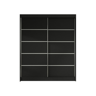 Šatní skříň LINO IV šířka 120 cm- černá