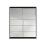 Šatní skříň LINO IV šířka 120 cm - černá/bílá