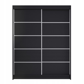 Šatní skříň CAMINO IV šířka 150 cm - černá