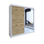 Šatní skříň TALIN I šířka 180 cm - bílá/dub artisan