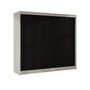 Šatní skříň BASTI X šířka 200 cm - bílá/černá