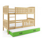 Dětská patrová postel KUBUS s výsuvnou postelí 80x190 cm - borovice Ružové - galerie #2
