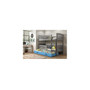 Dětská patrová postel KUBUS s výsuvnou postelí 80x190 cm - grafit Modrá - galerie #3
