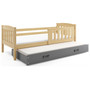 Dětská postel KUBUS s výsuvnou postelí 80x190 cm - borovice Zelená - galerie #5