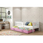 Dětská postel KUBUS s výsuvnou postelí 80x190 cm - bílá Zelená - galerie #3