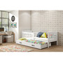 Dětská postel KUBUS s výsuvnou postelí 90x200 cm - bílá Bílá - galerie #5