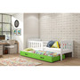 Dětská postel KUBUS s výsuvnou postelí 90x200 cm - bílá Bílá - galerie #1