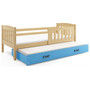 Dětská postel KUBUS s výsuvnou postelí 90x200 cm - borovice Bílá - galerie #4