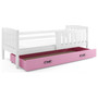 Dětská postel KUBUS s úložným prostorem 80x160 cm - bílá Ružové - galerie #3