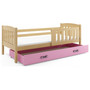 Dětská postel KUBUS s úložným prostorem 80x160 cm - borovice Bílá - galerie #4