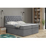 Postel 58 BISSAU 200x200 cm s úložným prostorem Světle šedá