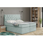 Postel 58 BISSAU 200x200 cm s úložným prostorem Světle tyrkysová