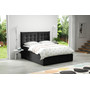 Postel 54 OKLAHOMA 180x200 cm s úložným prostorem Černá