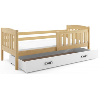 Dětská postel KUBUS s úložným prostorem 80x190 cm - borovice