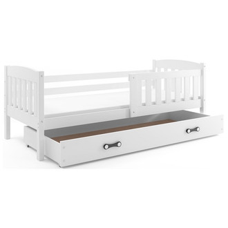 Dětská postel KUBUS s úložným prostorem 80x190 cm - bílá