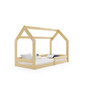 Dětská postel DOMEK I bez úložného prostoru  80x160 cm - borovice