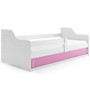 Dětská postel SOFIX s úložným prostorem 80x160 cm - bílá Ružové - galerie #1