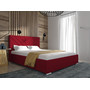 Postel ISAIAH 22 STANDARD 180x200 cm - stříbrné nohy Červená