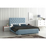 Postel RYAN 06+2 STANDARD 140x200 cm +2 - stříbrné nohy Světle modrá - galerie #9