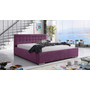 Postel PIPER 01 STANDARD 120x200 cm - stříbrné nohy Fialová