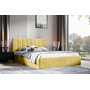 Postel LUCY 2 140x200 cm Světle žlutá
