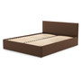 Čalouněná postel LEON bez matrace rozměr 160x200 cm Hnědá