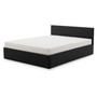 Čalouněná postel LEON s bonelovou matrací rozměr 160x200 cm Černá