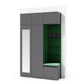 Předsíňová stěna AMI 18 - se zrcadlem