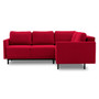Rohová rozkládací sedací souprava LAYA L Pravá Červená
