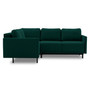 Rohová rozkládací sedací souprava LAYA L Levá Zelená