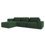 Rohová sedací souprava BERG Pravá Tmavě zelená
