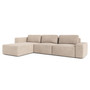 Rohová sedací souprava BERG Pravá Krémová I