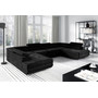 Rozkládací rohová sedací souprava 152 JAMES - černá - galerie #1