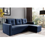 Rozkládací rohová sedací souprava 102 AIDEN Pravá Modrá