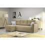 Rozkládací rohová sedací souprava 102 AIDEN Levá Tmavě béžová