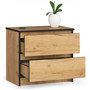 Noční stolek K60 2S - dub craft - galerie #1