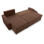 Rohová rozkládací sedací souprava HEWLET PLUS Hnědá - galerie #19