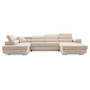 Rohová rozkládací sedací souprava RIGATTO II PRO 2 Levá Béžová