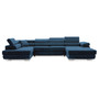 Rohová rozkládací sedací souprava RIGATTO II PRO 2 Levá Námořnická modrá