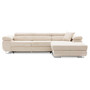 Rohová rozkládací sedací souprava RIGATTO VI PRO 2 Pravá Béžová