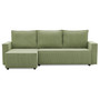Rohová rozkládací sedací souprava LUCCA model 2 Olivová
