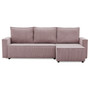 Rohová rozkládací sedací souprava LUCCA model 2 Růžová - galerie #1